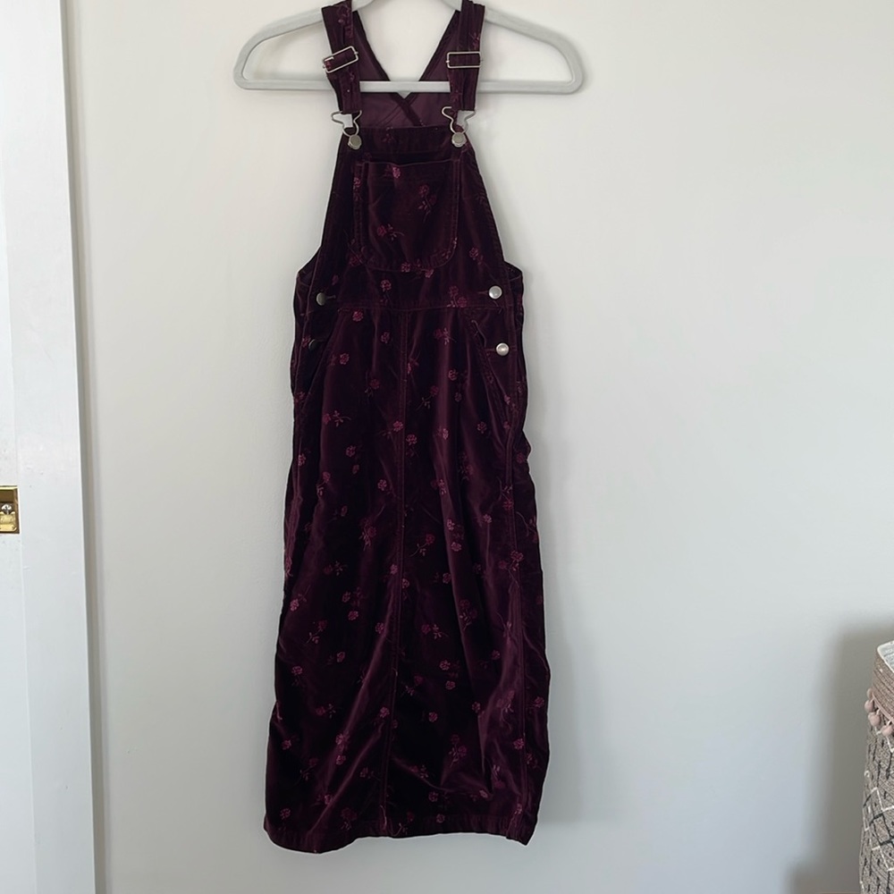 Burgundy dress jumpsuit